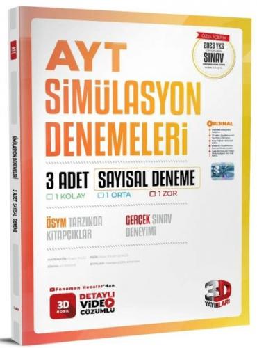 3D Yayınları 2023 AYT Sayısal 3 Simülasyon Deneme