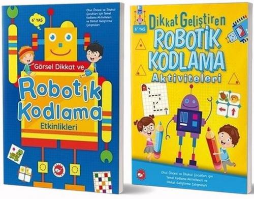 6+ Yaş İçin Temel Robotik Kodlama Aktiviteleri Seti (2 Kitap Takım)