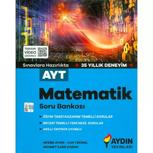 Aydın Yayınları 2021 AYT Matematik Tamamı Video Çözümlü Soru Bankası