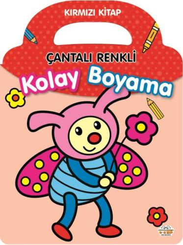 Çantalı Renkli Kolay Boyama- Kırmızı Kitap