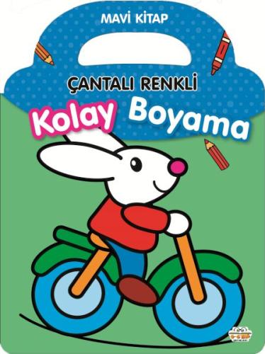 Çantalı Renkli Kolay Boyama- Mavi Kitap