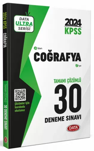 Data 2023 Kpss Coğrafya 30 Deneme Sınavı Karekod Çözümlü