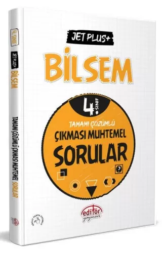 Editör 4. Sınıf Bilsem Jet Plus+ Tamamı Çözümlü Çıkması Muhtemel Sorul