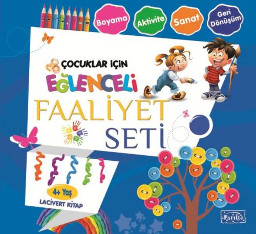 Eğlenceli Faaliyet Seti - Lacivert Kitap - 4+ Yaş