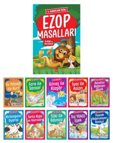 Ezop Masalları Seti (10 Kitap Takım - Küçük Boy)