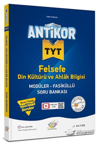 Fdd Yayınları TYT Felsefe Din Kültürü ve Ahlak Bilgisi Antikor Modüler