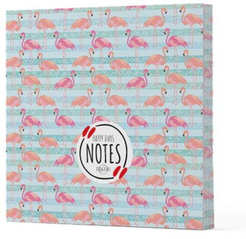 Flamingo 1 - Çizgisiz Yan Boyamalı Defter