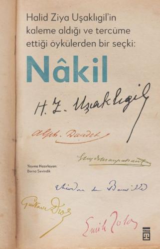 Halid Ziya Uşaklıgil'in Kaleme Aldığı ve Tercüme Ettiği Öykülerden Bir