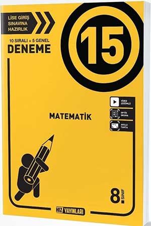 HIZ 8.SINIF MATEMATİK 15'Lİ DENEME