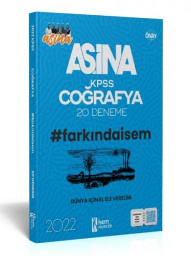 İsem Yayıncılık 2022 Aşina Farkındaİsem KPSS Coğrafya 20 Deneme