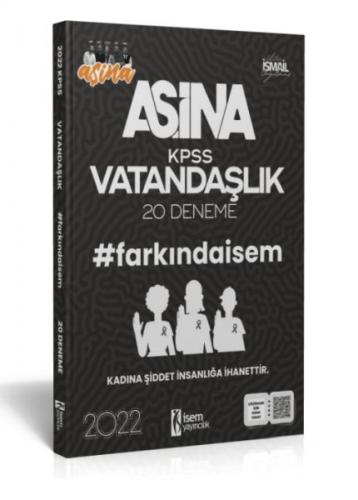 İsem Yayıncılık 2022 Aşina Farkındaİsem KPSS Vatandaşlık 20 Deneme