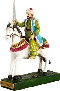 KAHRAMAN POLYESTER BİBLO FATİH SULTAN MEHMET AT ÜSTÜNDE -