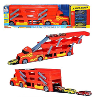 KING TOYS KUTULU 3 KATLI ARABALI TIR 37 ARAÇLIK KAPASİTE -