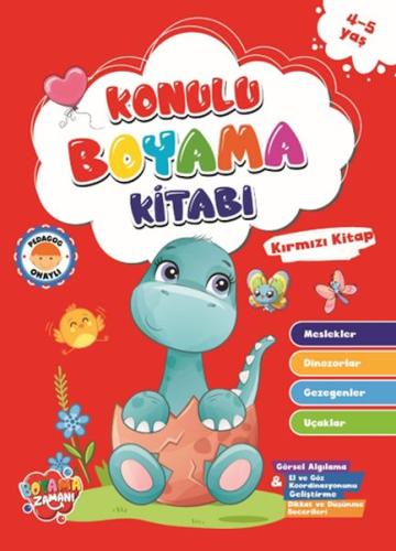 Konulu Boyama - Kırmızı Kitap (4-5 Yaş)