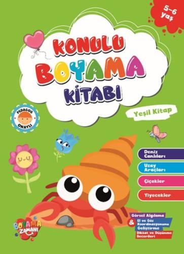 Konulu Boyama - Yeşil Kitap (5-6 Yaş)