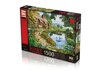 KSG / PUZZLE 1500 PARÇA COTTAGE BY THE LAKE 22007 -