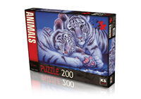 KSG / PUZZLE 200 PARÇA TWO TİGER BABYS 24008 -