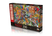 KSG / PUZZLE 200 PARÇA WORLD IN E A HURRY -