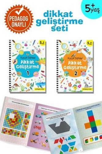 Dahiler Dikkat Geliştirme Seti (2 Kitap Takım) 5+ Yaş (Pedagog Onaylı)