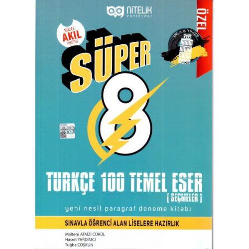 NİTELİK 8.SINIF YENİ NESİL SÜPER 100 TEMEL ESER PARAGRAF