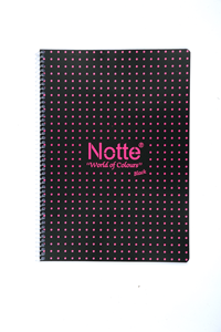 NOTTE SPRALLİ PLASTİK KAPAK A4 BLACK DEFTER 100 YAPRAK ÇİZGİLİ