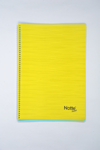 NOTTE SPRALLİ PLASTİK KAPAK A4 PASTEL DEFTER 80 YAPRAK KARELİ