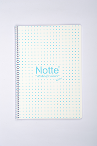 NOTTE SPRALLİ PLASTİK KAPAK A4 WHİTE DEFTER 100 YAPRAK ÇİZGİLİ -