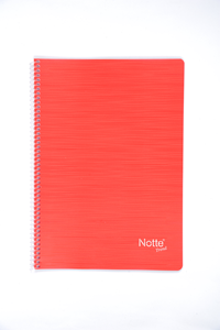 NOTTE SPRALLİ PLASTİK KAPAK A5 TREND DEFTER 60 YAPRAK KARELİ