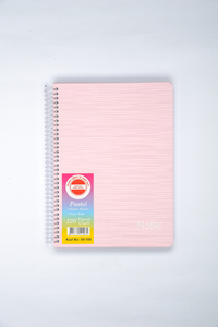 NOTTE SPRALLİ SERT KAPAK A4 PASTEL DEFTER 120 YAPRAK ÇİZGİLİ -