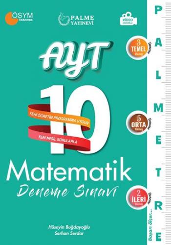 Palme AYT Matematik Palmetre Serisi 10 Deneme Sınavı