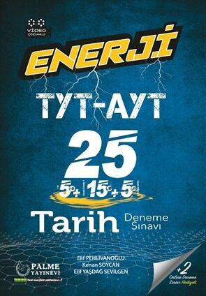 Palme Enerji Tyt-Ayt Tarih 25 Deneme Sınavı