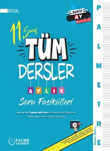 Palmetre 11. Sınıf Sayısal Tüm Dersler Aylık Çalışma Fasikülleri