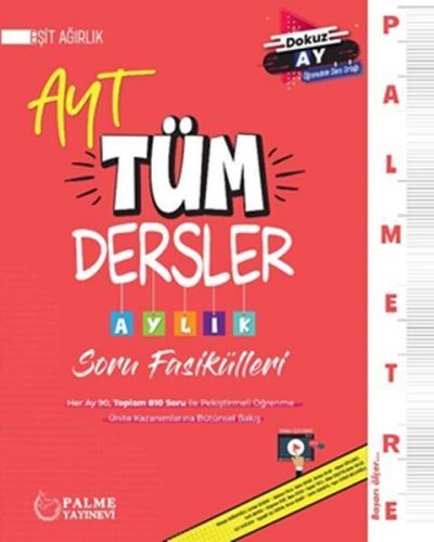 Palmetre AYT Eşit Ağırlık Tüm Dersler Aylık Çalışma Fasikülleri