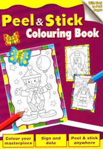 Peel And Stick Colouring Book