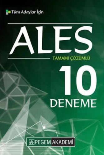 Pegem ALES Tamami Çözümlü 10 Deneme (Yeni)