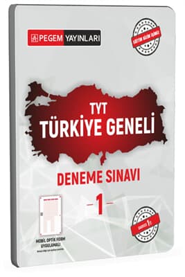 PEGEM YAYINLARI TYT TÜRKİYE GENELİ DENEME-3