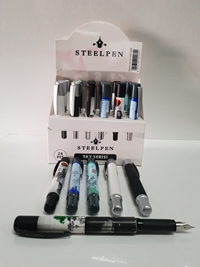 STEELPEN 4557 SKY SHORT SERİSİ DOLMA KALEM 24 LÜ STAND -