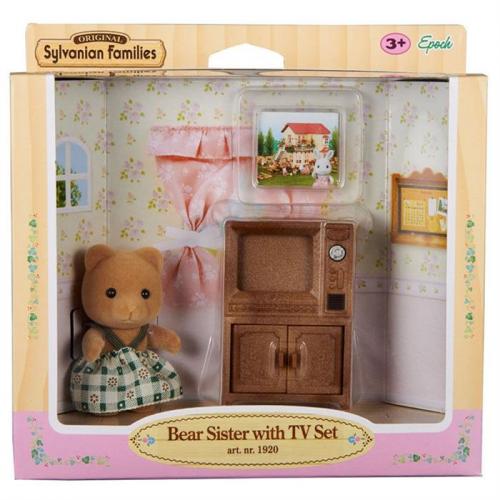 Sylvanian Families Bear Sis TV Set 5143