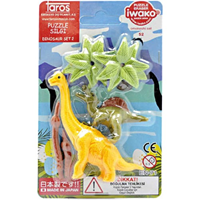 TAROS IWAKO PUZZLE ERASER DINOSAUR BLİSTERLİ SİLGİ SETİ -