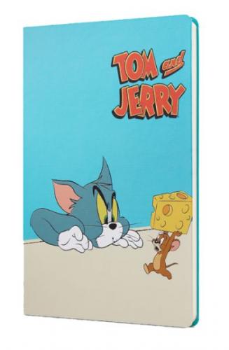 Tom And Jerry Peynir Sert Kapak Butik Defter Mavi