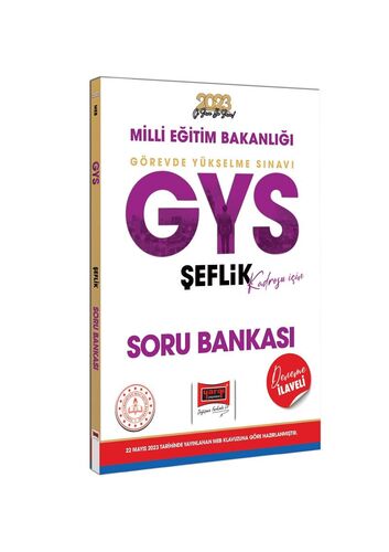 Yargı Yayınları 2023 MEB GYS Şeflik Kadrosu İçin Deneme İlaveli Soru B