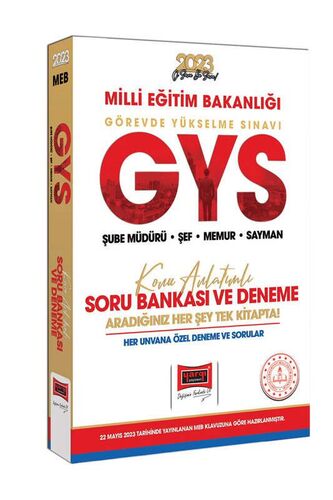 Yargı Yayınları 2023 Milli Eğitim Bakanlığı GYS Tüm Unvanları İçin Şub