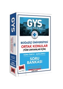 Yargı Yayınları GYS Boğaziçi Üniversitesi Görevde Yükselme ve Ünvan De