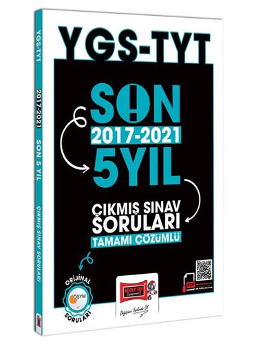 Yargı Yayınları TYT Son 5 Yıl (2017-2021) Tamamı Çözümlü Çıkmış Sınav 