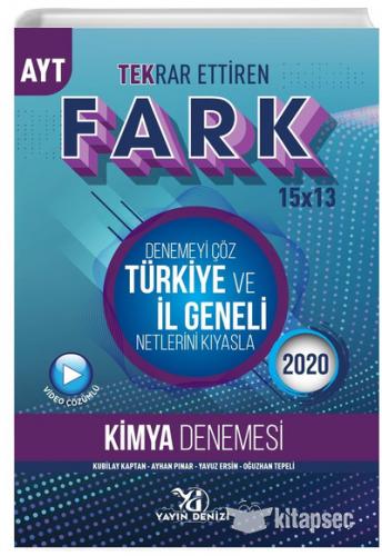 YAYIN DENİZİ YKS AYT FARK DENEME TEK KİMYA (15X13) -2020