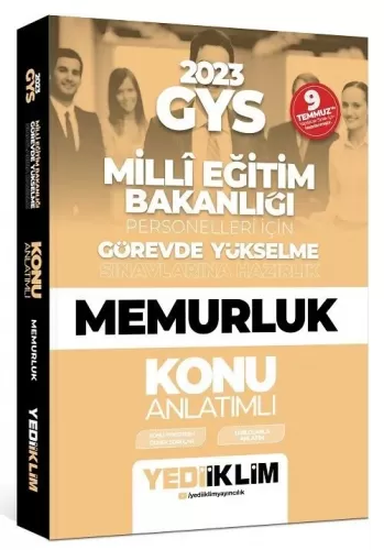 Yediiklim Yayınları 2023 GYS Millî Eğitim Bakanlığı Görevde Yükselme S