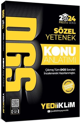 Yediiklim Yayınları DGS Sözel Yetenek Konu Anlatımlı